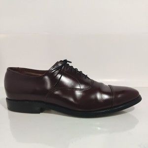 Allen Edmonds Park Avenue Black Leather Cap Toe Lace Up Oxfords Shoes Mens 9.5 B